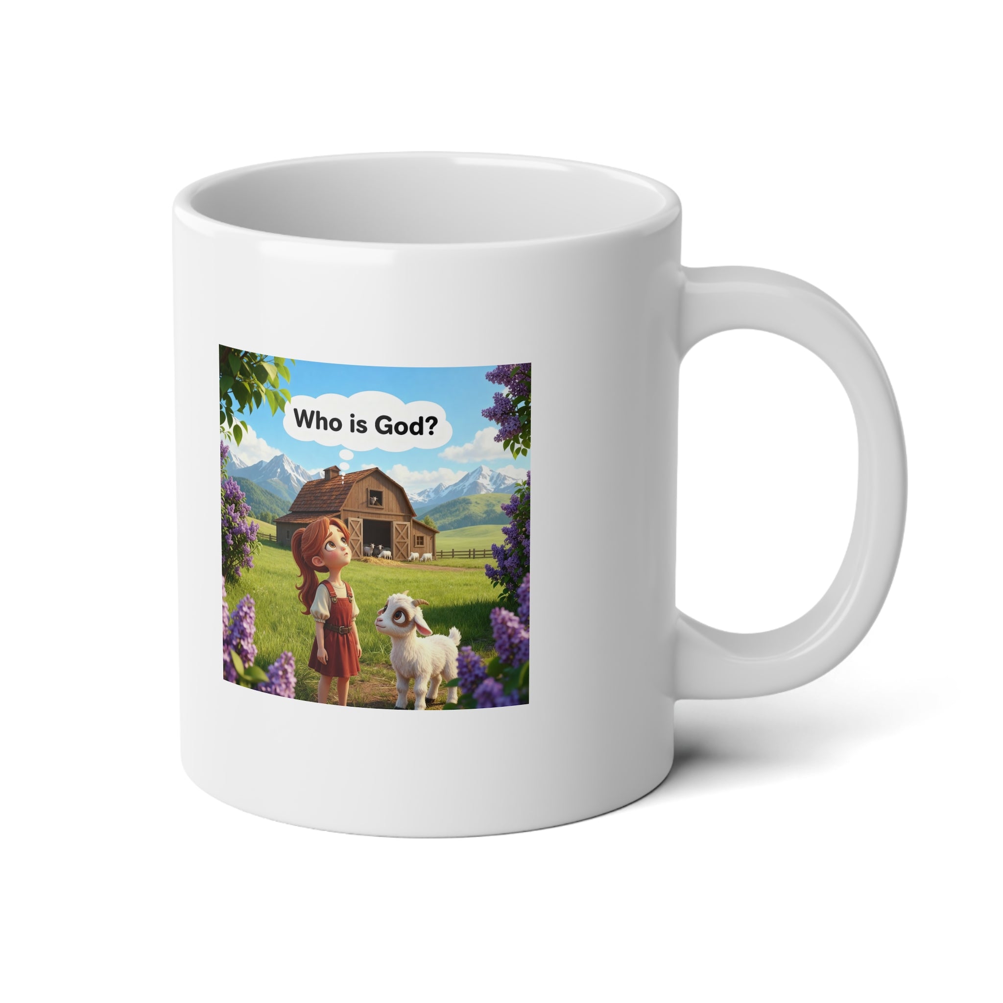 20oz Jumbo Mug — "Where Science Meets Mythology" Illustrated Fantasy Scene