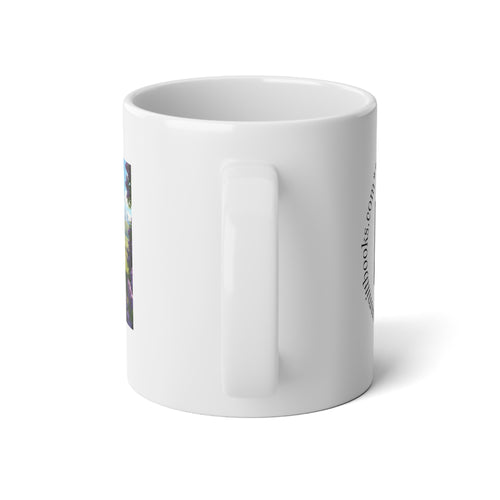 20oz Jumbo Mug — "Where Science Meets Mythology" Illustrated Fantasy Scene