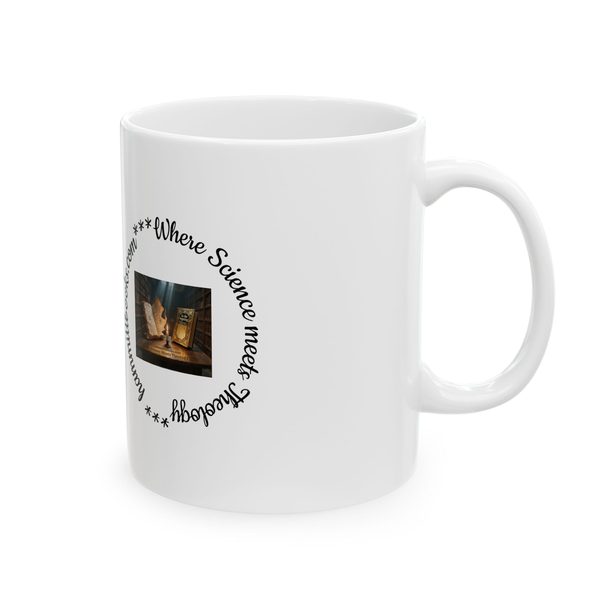 Inspirational Christian Ceramic Mug – "Who is God?" Farmhouse Faith Coffee Cup (11oz, 15oz)