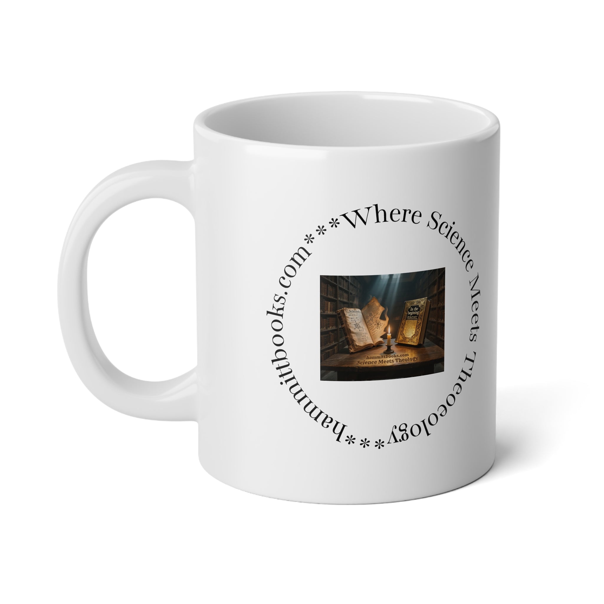 20oz Jumbo Mug — "Where Science Meets Mythology" Illustrated Fantasy Scene