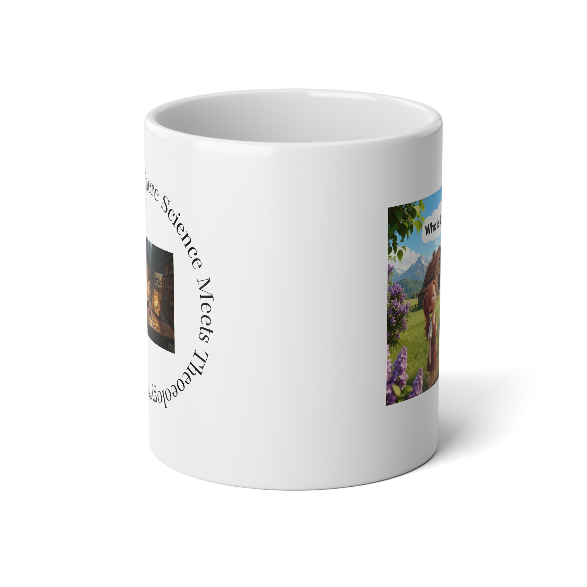 20oz Jumbo Mug — "Where Science Meets Mythology" Illustrated Fantasy Scene