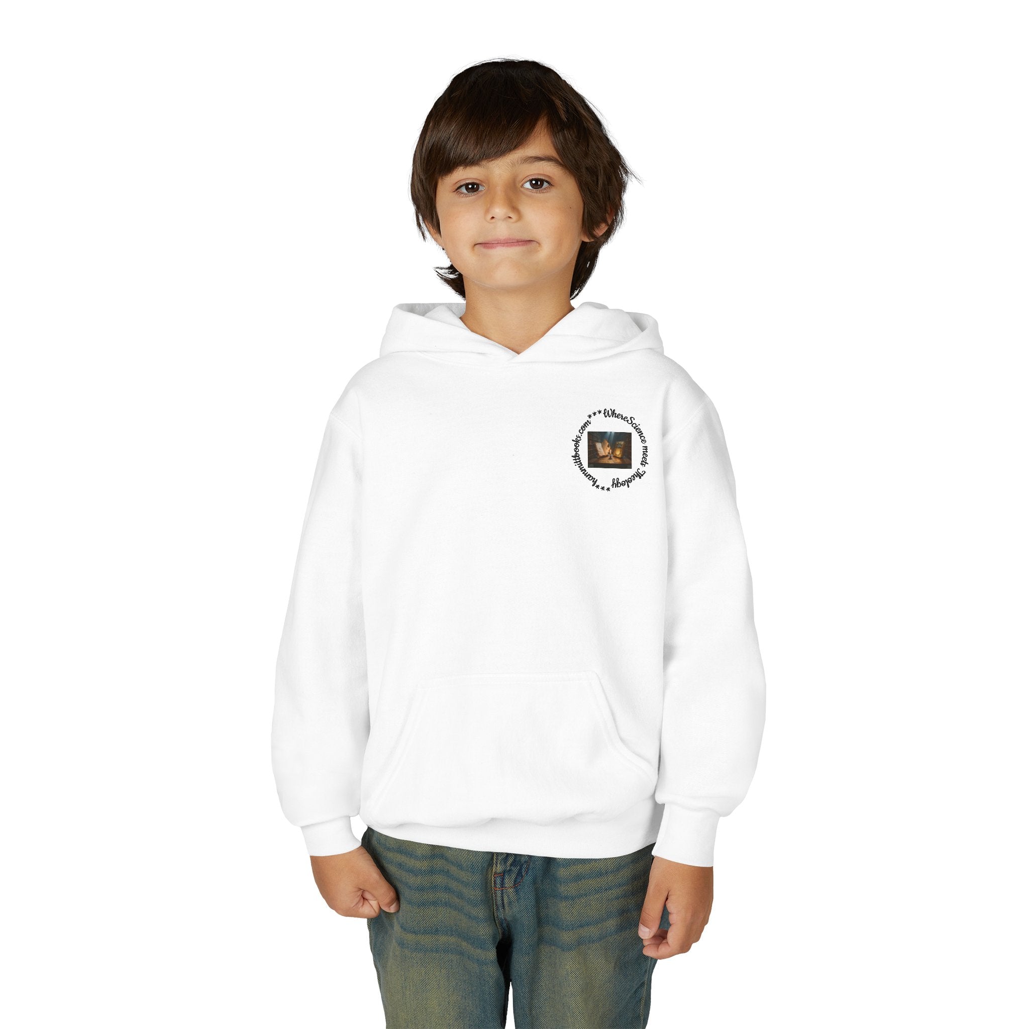 Youth Hoodie — "Where Did the Dinosaurs Go?" Kids Book Promo Hooded Sweatshirt