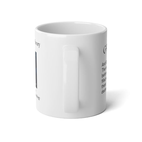Bible Verse Jumbo Mug — Genesis 6:13 Noah Flood Scripture Coffee Cup (20oz)